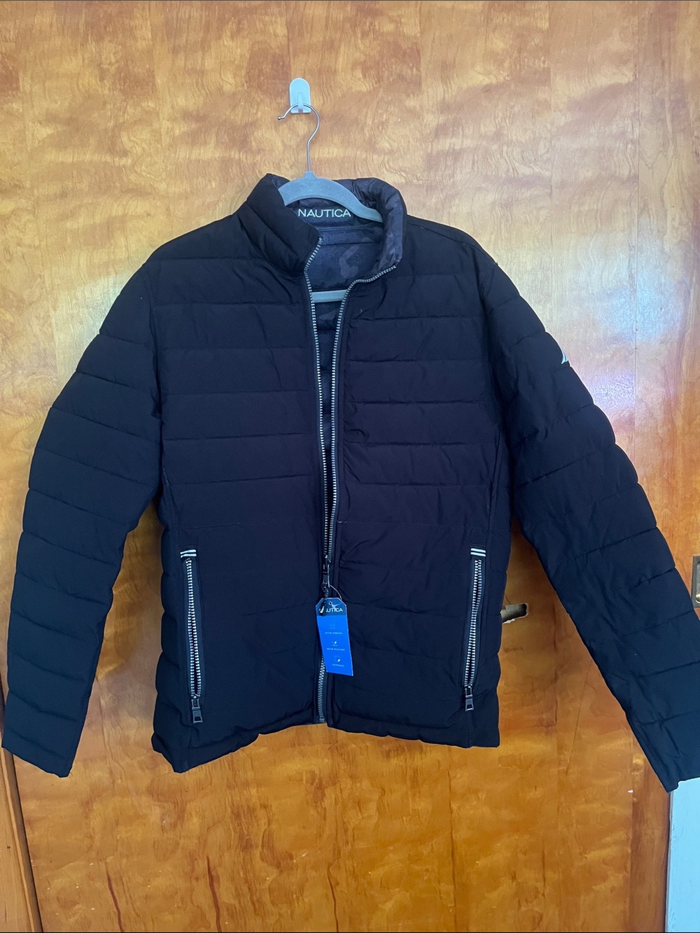 Nautica Men's Black Quilted Puffer Jacket